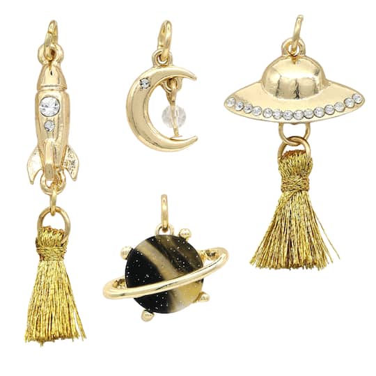 Gold Metal Outer Space Charm Mix by Bead Landing&#x2122;